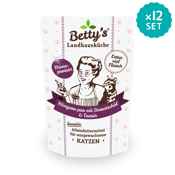 カンガルー肉のブイヨン煮込み 100g for Cat 【12袋セット】(ベティおばあちゃんのキャットフード)